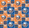 Sykel Enterprises NHL Team Cotton Fabric-New York Islanders Geometric Cotton Quilting Fabric
